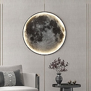 Накладной светильник Imperiumloft COSMOS Мун D60 cosmos-moon01 цвет плафона/подвески Черный, Белый, цвет арматуры Черный-5