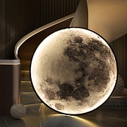Накладной светильник Imperiumloft COSMOS Мун D60 cosmos-moon01 цвет плафона/подвески Черный, Белый, цвет арматуры Черный-10