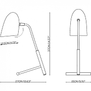 Настольная лампа офисная Imperiumloft Truman By Imperiumloft CR72756 цвет плафона/подвески Черный, цвет арматуры Латунь-2