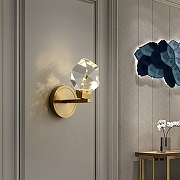 Бра Imperiumloft CRISTEL CRISTEL-WALL-A01 цвет плафона/подвески Прозрачный, цвет арматуры Латунь-14