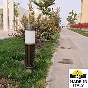 Ландшафтный светильник Fumagalli Sauro D15.554.000.BYF1R цвет плафона/подвески Опал, цвет арматуры Бронза-5