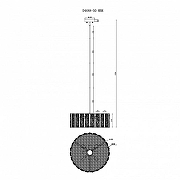 Светильник на штанге iLamp Panorama D4688-50 MBK цвет плафона/подвески Прозрачный, цвет арматуры Черный-1