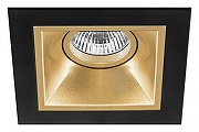 Встраиваемый светильник Lightstar Dom1no D51703 цвет Золото, Черный
