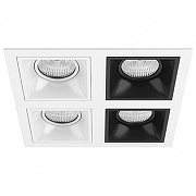 Встраиваемый светильник Lightstar Dom1no D54606060707 цвет Белый, Черный