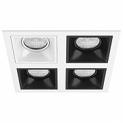 Встраиваемый светильник Lightstar Dom1no D54606070707 цвет Белый, Черный