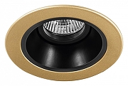 Встраиваемый светильник Lightstar Dom1no D61307 цвет Золото, Черный