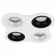 Встраиваемый светильник Lightstar Dom1no D64606070607 цвет Белый, Черный