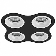 Встраиваемый светильник Lightstar Dom1no D64706060606 цвет Белый, Черный