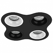 Встраиваемый светильник Lightstar Dom1no D64706070607 цвет Белый, Черный