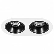 Встраиваемый светильник Lightstar Dom1no D6560707 цвет Белый, Черный