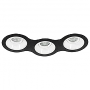 Встраиваемый светильник Lightstar Dom1no D697060606 цвет Белый, Черный