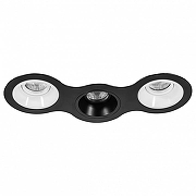Встраиваемый светильник Lightstar Dom1no D697060706 цвет Белый, Черный