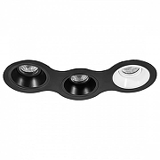 Встраиваемый светильник Lightstar Dom1no D697070706 цвет Белый, Черный