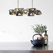 Светильник на штанге Imperiumloft DAGMAR dagmar01 цвет плафона/подвески Прозрачный, Серый, цвет арматуры Серый-7