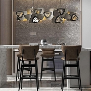 Светильник на штанге Imperiumloft DAGMAR dagmar01 цвет плафона/подвески Прозрачный, Серый, цвет арматуры Серый-9