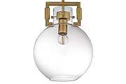 Подвесной светильник Arti Lampadari Daiano Daiano E 1.P2 CL цвет плафона/подвески Прозрачный, цвет арматуры Бронза-4