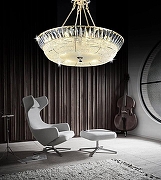 Накладной светильник LUMINA DECO Mirana DDP 3197-60 цвет плафона/подвески Прозрачный, цвет арматуры Хром-7