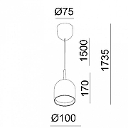 Подвесной светильник Italline DE DE-314 white цвет плафона/подвески Белый, цвет арматуры Белый-4