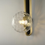 Бра Imperiumloft DIXON dixon01 цвет плафона/подвески Прозрачный, цвет арматуры Золото, Черный-12