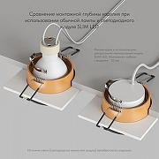 Встраиваемый светильник Denkirs DK2400 DK2402-GD цвет Золото, Черный-6