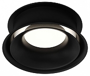 Встраиваемый светильник Denkirs DK2403-BK DK2403-BK цвет плафона/подвески Белый, Черный, цвет арматуры Черный