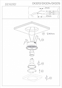 Встраиваемый светильник Denkirs DK3013 DK3015-BK цвет плафона/подвески Белый, цвет арматуры Черный-8