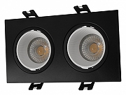 Встраиваемый светильник Denkirs Rodv1g DK3072-BK+WH цвет Белый, Черный