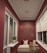 Накладной светильник Denkirs DK3030 DK3085-WH+RD цвет плафона/подвески Белый, Красный, цвет арматуры Белый-2