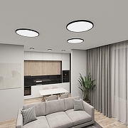 Накладной светильник Denkirs TH1N DK6524-BK цвет плафона/подвески Белый, Черный, цвет арматуры Черный-1