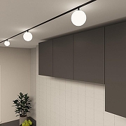 Светильник на штанге Denkirs SMART Мун DK8050-BK цвет плафона/подвески Белый, цвет арматуры Черный-3