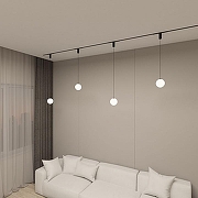 Подвесной светильник Denkirs SMART Мун DK8052-BK цвет плафона/подвески Белый, цвет арматуры Черный-3