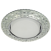 Встраиваемый светильник Эра DK LD24 DK LD24 SL/WH цвет Прозрачный, Хром