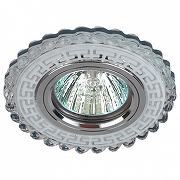 Встраиваемый светильник Эра DK LD35 DK LD35 SL/WH цвет Прозрачный, Хром