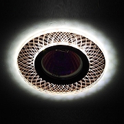 Встраиваемый светильник Эра DK LD43 DK LD43 TEA 3D цвет Хром, Шампань-1