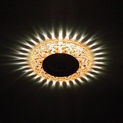 Встраиваемый светильник Эра DK LD4 DK LD4 TEA/WH цвет Хром, Шампань-1