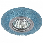 Встраиваемый светильник Эра DK LD6 DK LD6 BL/WH цвет Голубой, Хром