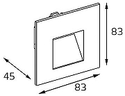 Встраиваемый светильник Italline DL 3019 DL 3019 white цвет Белый-6
