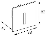 Встраиваемый светильник Italline DL 3020 DL 3020 black цвет Черный-6