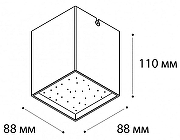 Накладной светильник Italline DL 3028 DL 3028 black 3000K цвет плафона/подвески Черный, цвет арматуры Черный-2