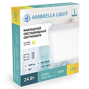 Накладной светильник Ambrella Light DLR DLR374 цвет плафона/подвески Белый, цвет арматуры Белый-3