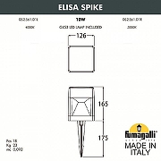 Ландшафтный светильник Fumagalli Elisa DS2.561.000.AXD1L цвет плафона/подвески Прозрачный, цвет арматуры Черный-2