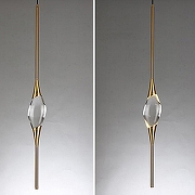 Светильник на штанге Imperiumloft FAME fame01 цвет плафона/подвески Прозрачный, цвет арматуры Латунь-4