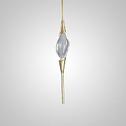 Светильник на штанге Imperiumloft FAME fame01 цвет плафона/подвески Прозрачный, цвет арматуры Латунь-6