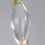 Светильник на штанге Imperiumloft FAME fame01 цвет плафона/подвески Прозрачный, цвет арматуры Латунь-7