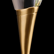 Светильник на штанге Imperiumloft FAME fame01 цвет плафона/подвески Прозрачный, цвет арматуры Латунь-10