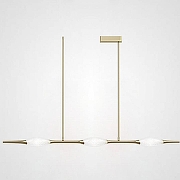 Светильник на штанге Imperiumloft FAME B fame-b-long01 цвет плафона/подвески Белый, цвет арматуры Медь