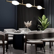 Светильник на штанге Imperiumloft FAME B fame-b-long01 цвет плафона/подвески Белый, цвет арматуры Медь-4