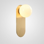 Бра Imperiumloft Fast FAST01 цвет плафона/подвески Белый, цвет арматуры Латунь