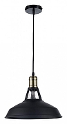 Подвесной светильник Arti Lampadari Faustino Faustino E 1.3.P1 B цвет плафона/подвески Черный, цвет арматуры Черный-1