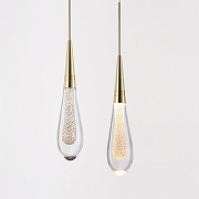 Подвесной светильник Imperiumloft Fial FIAL01 цвет плафона/подвески Прозрачный, цвет арматуры Золото-1